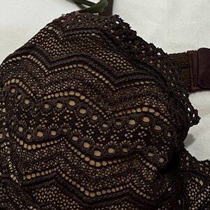 Cosabella Chocolate Lace Bra Size 3 34C